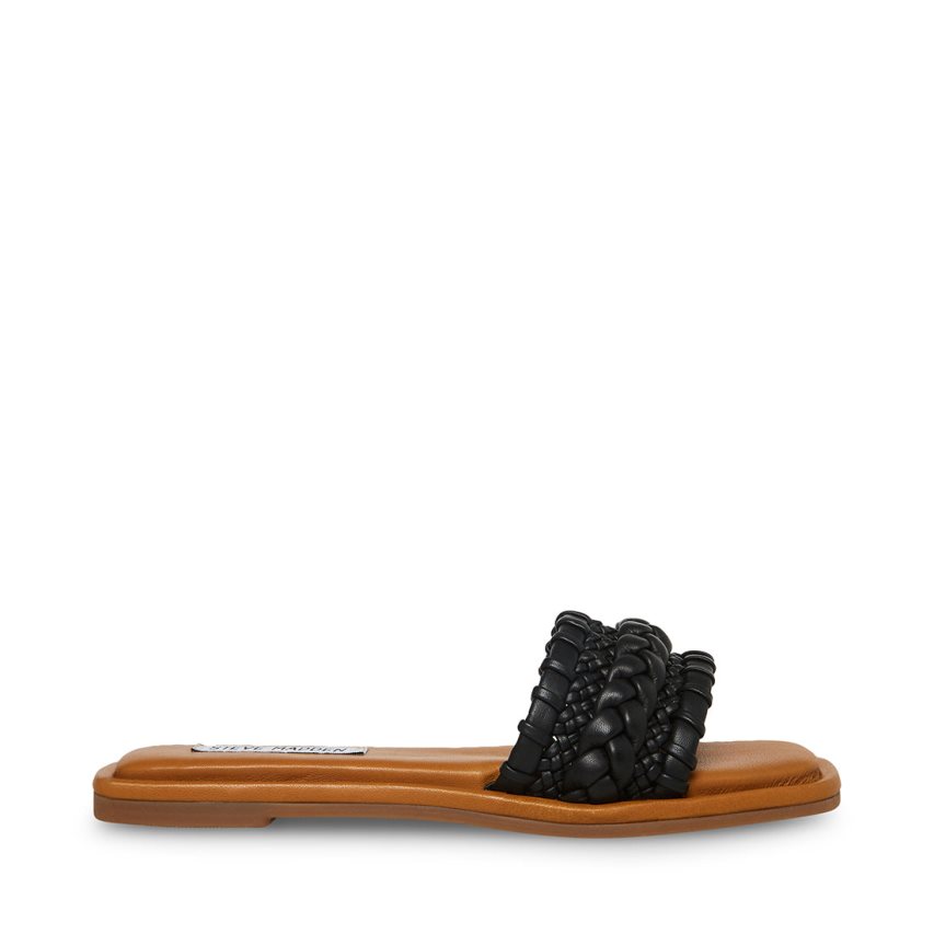 Black Steve Madden Genevie Women\'s Slides | PH 1490NZQ